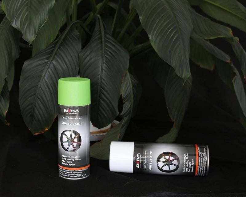 EASTUP Premium Metallic Chartreuse Light-Green Acrylic Enamel Wheel Paint - Brilliant Finish, High Durability, Fade-resistant, Quick Drying Rim Coating Spray Paint. - Image 2